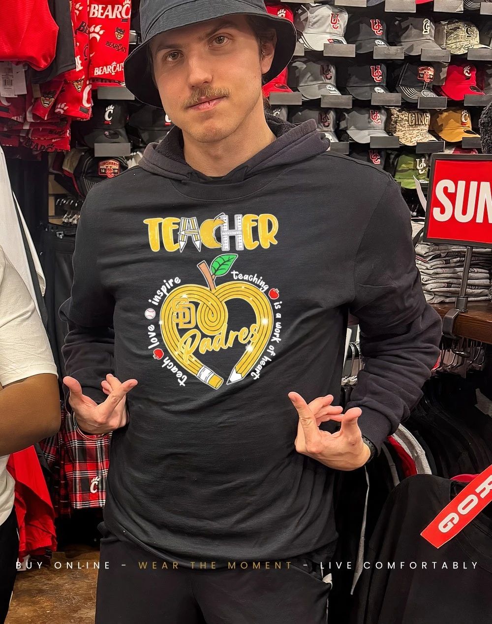 San Diego Padres x Teacher Appreciation Day 2026 teaching is work of heart shirt