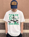 Fuck ICE ride bikes graphic shirt