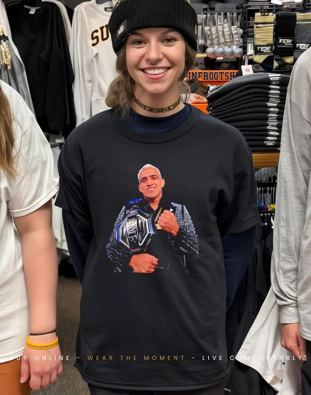 Charles Oliveira 2026 BMF Champions graphic shirt