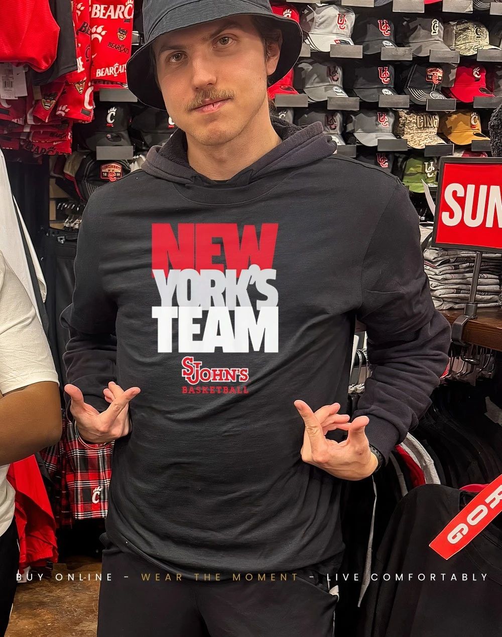 St. John’s Basketballl New York’s Team Text Stack shirt