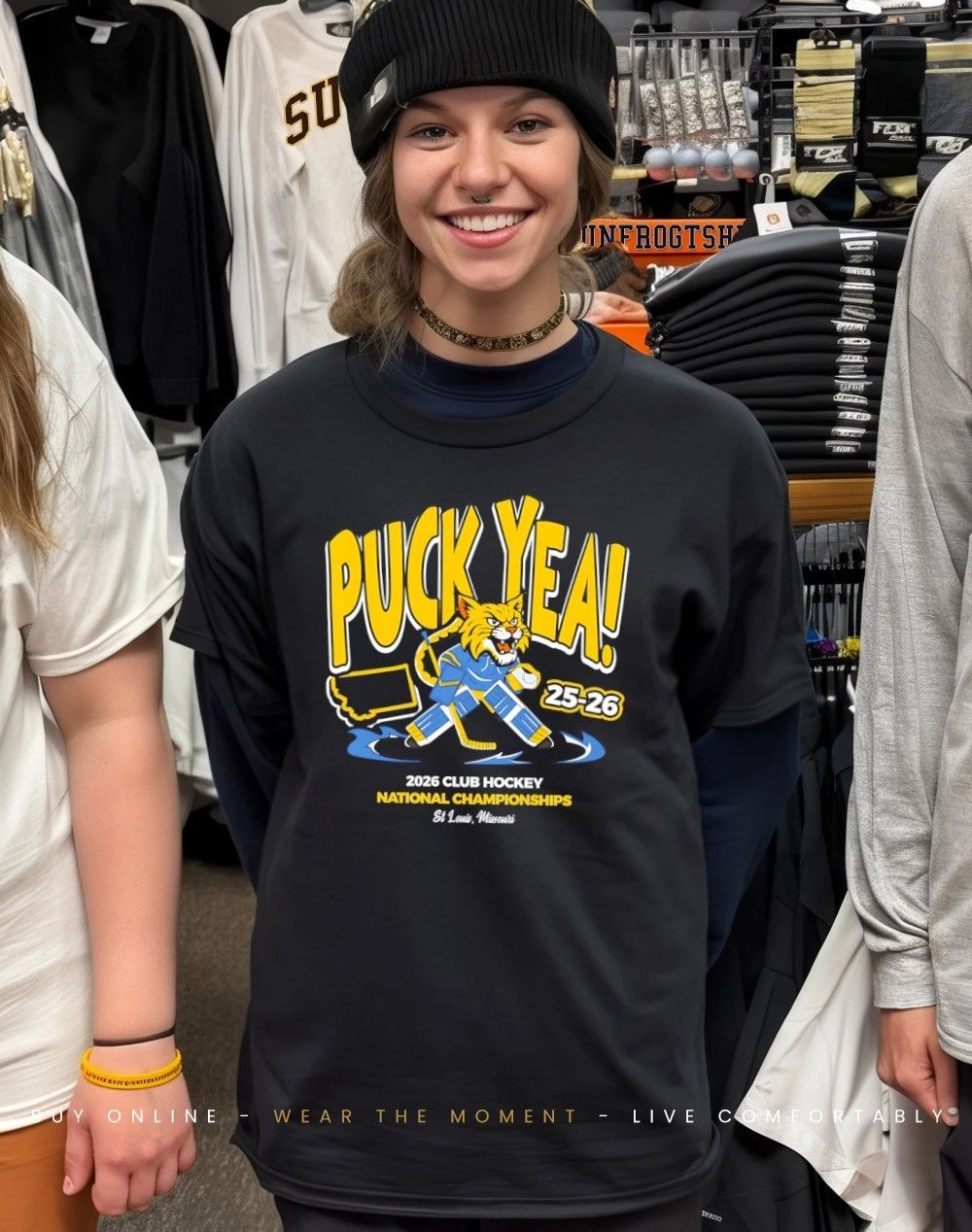 Puck Yea 2026 Club Hockey Nationals Championships shirt
