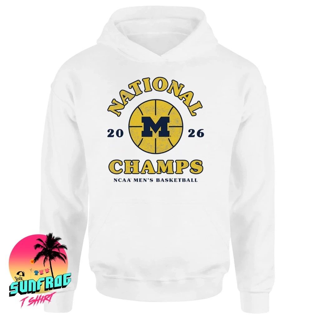 2026 National Champions Michigan Wolverines men’s basketball shirt