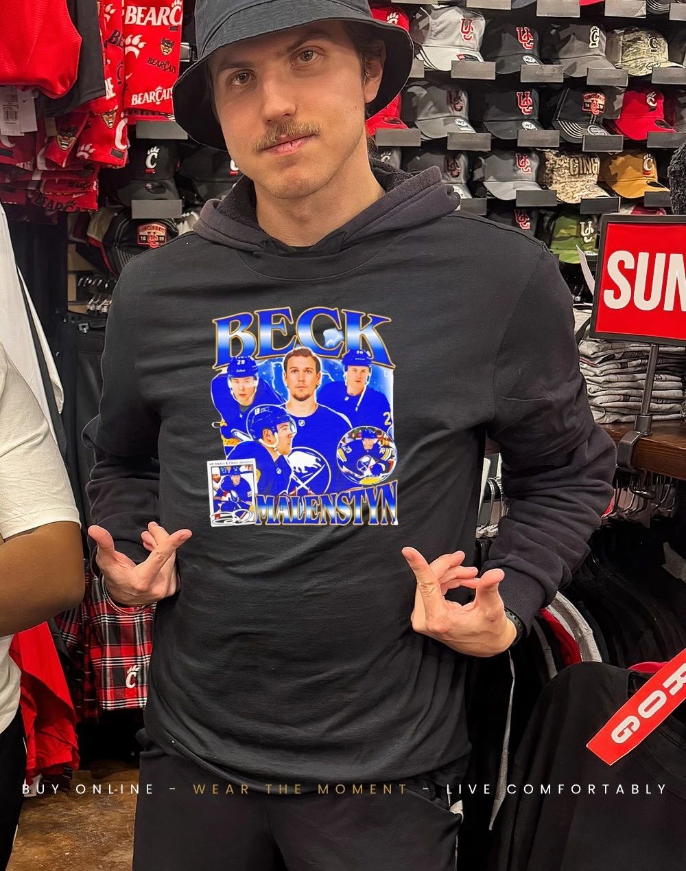 Beck Malenstyn Buffalo Sabres National Hockey League graphic shirt