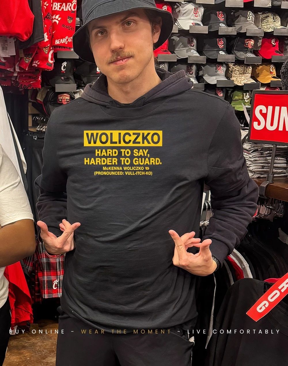 Woliczko Hard To Say Harder To Guard shirt