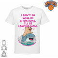 I Dont Do Well In Situations Ill Be Leaving Now Teddy Bear Riding Shark Funny Aesthetic Animal Shirt
