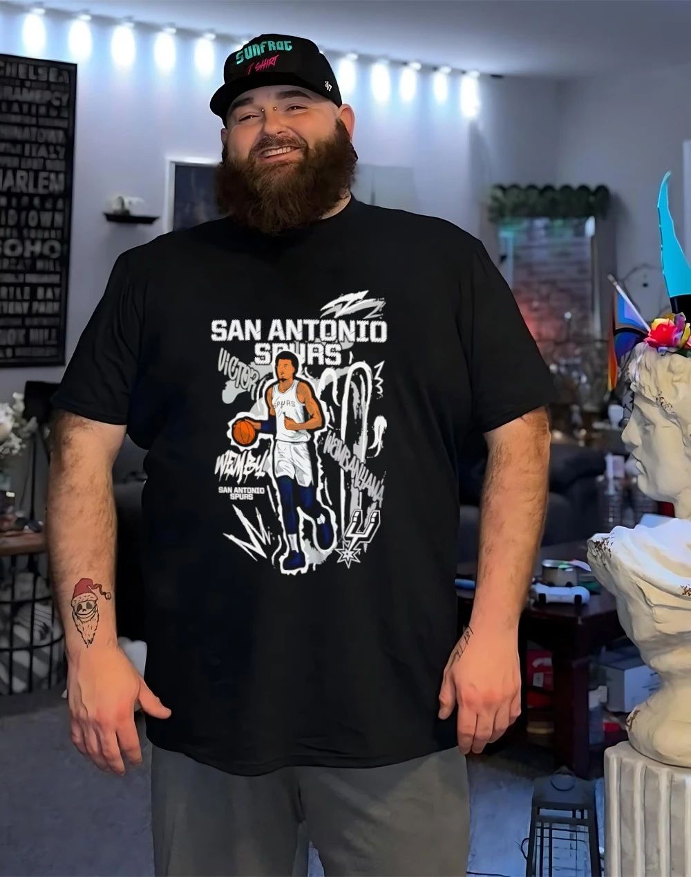 Victor Wembanyama San Antonio Spurs Chalked Up Player graphic shirt