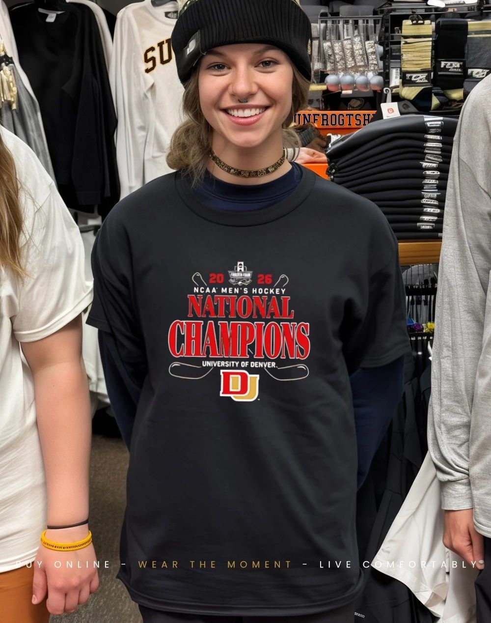 Denver pioneers NCAA Frozen Four Men’s Ice Hockey National Champions ’26 shirt