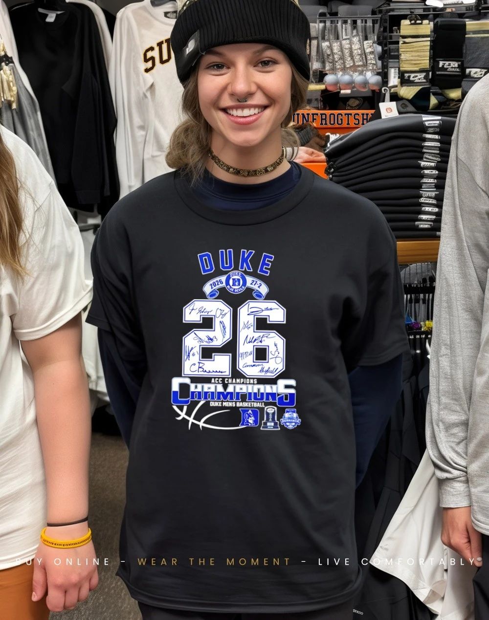 Duke Men’s Basketball 2026 ACC Champions 27-2 signatures shirt