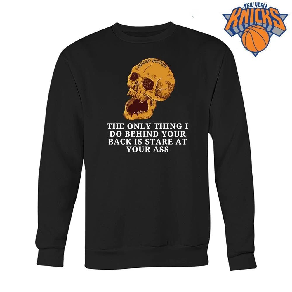 Stare At Your Ass Skull Edgy Burrito Meltdown Sassy Quote Black Cotton T Shirt
