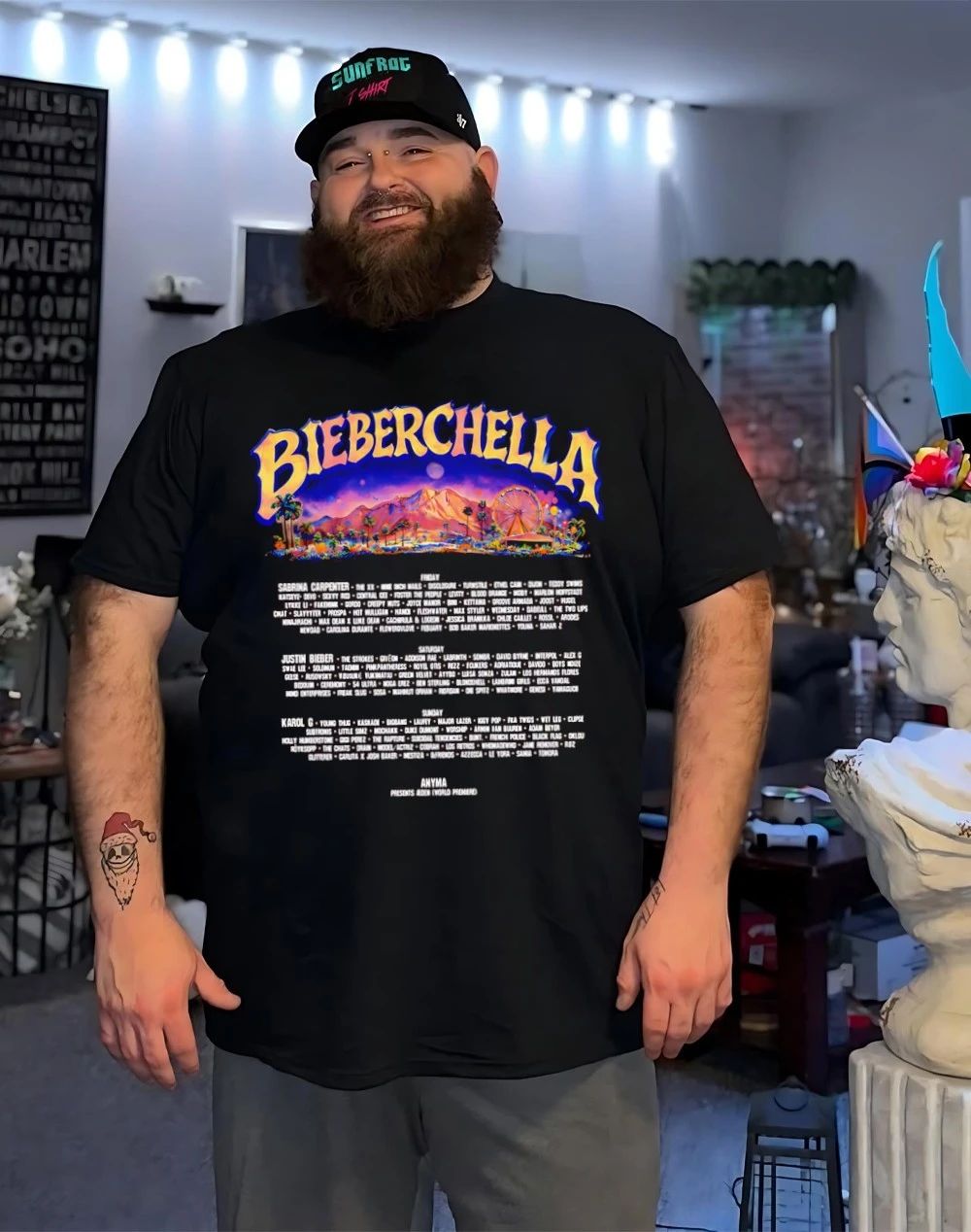 Justin Bieberchella Festival names list shirt