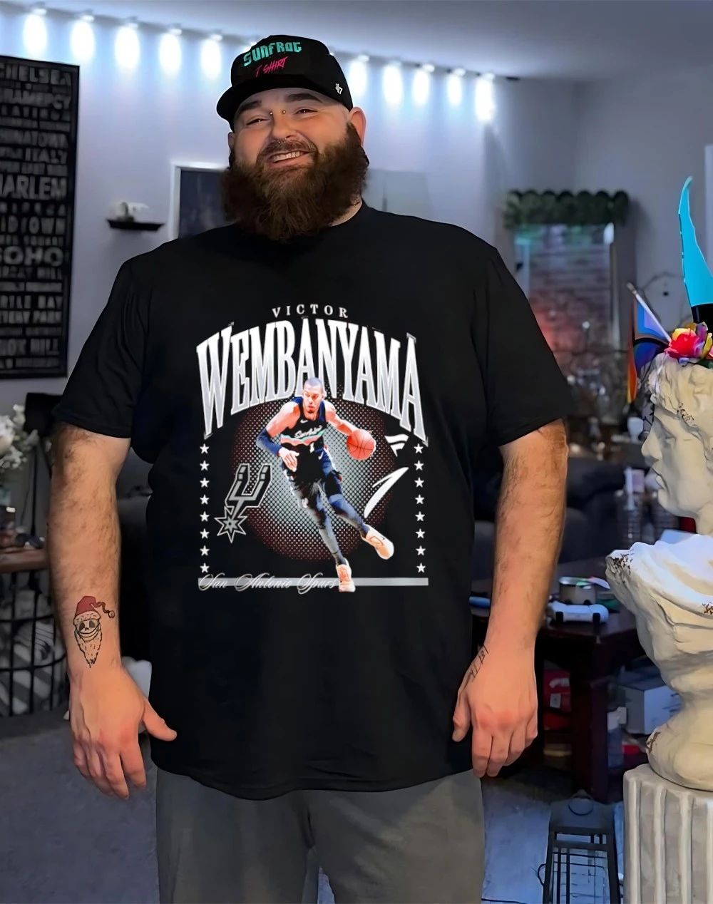 Victor Wembanyama San Antonio Spurs hype graphic shirt