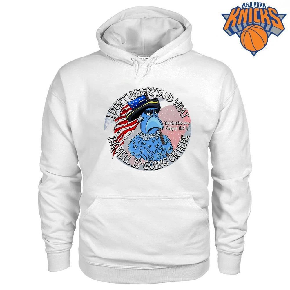 What The Hell Is Going On Here Funny Blue Patriotic Eagle Meme Shirt