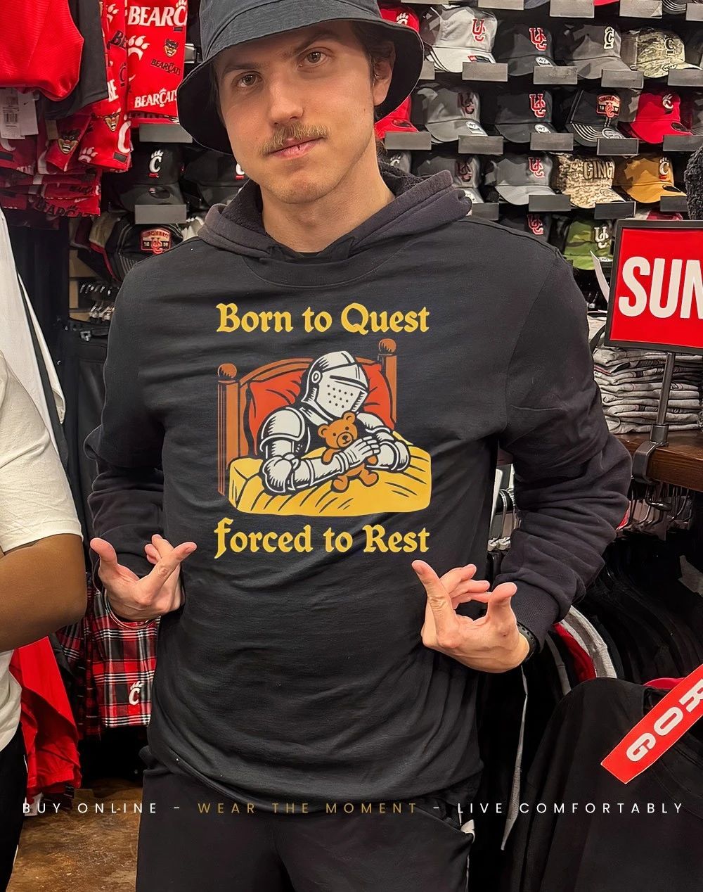 Knight born to quest forced to rest shirt