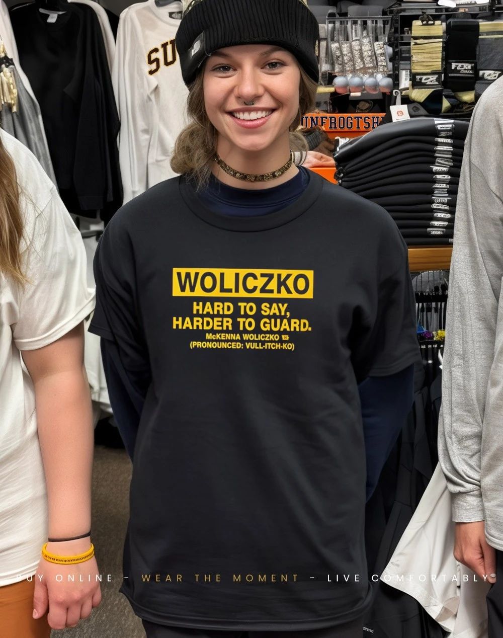 Woliczko Hard To Say Harder To Guard shirt