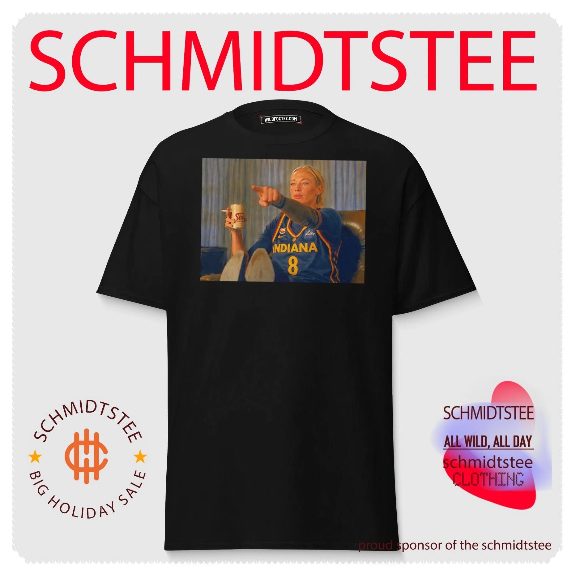 Indiana Fever Sophie Cunningham Leonardo DiCaprio pointing meme shirt