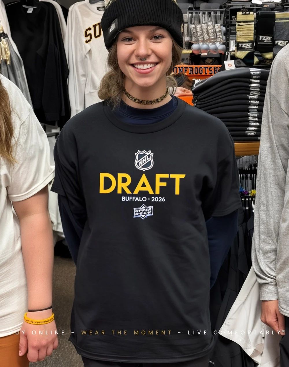 2026 Upper Deck NHL Draft Buffalo NY logo shirt