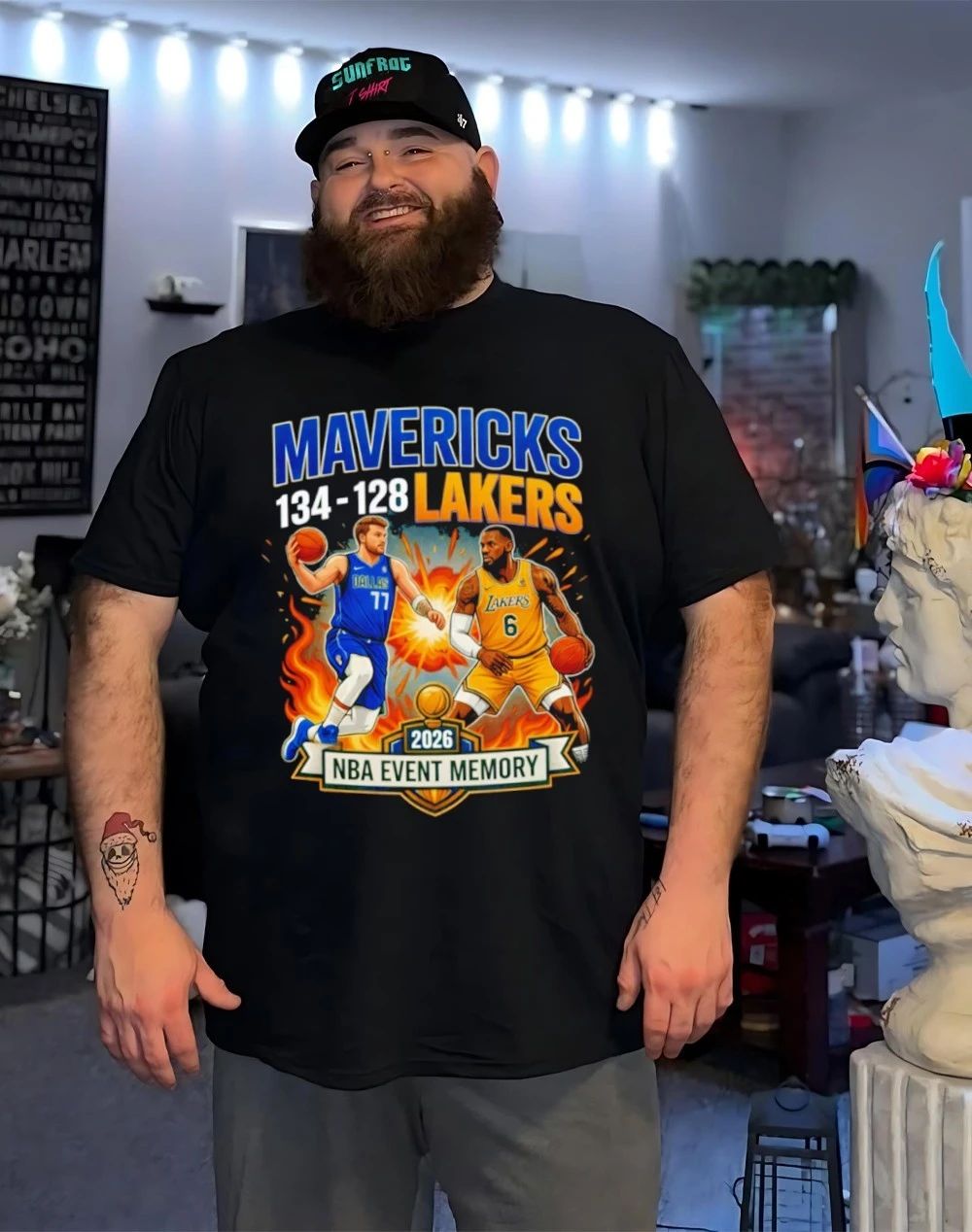 Mavericks vs Lakers NBA Event Memory 2026 Mavericks 134-128 Lakers shirt