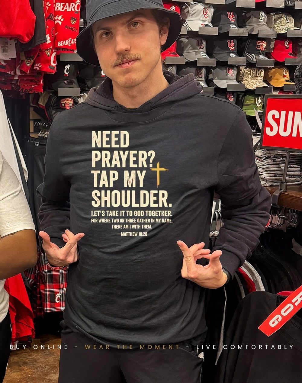 Need Prayer Tap My Shoulder shirt