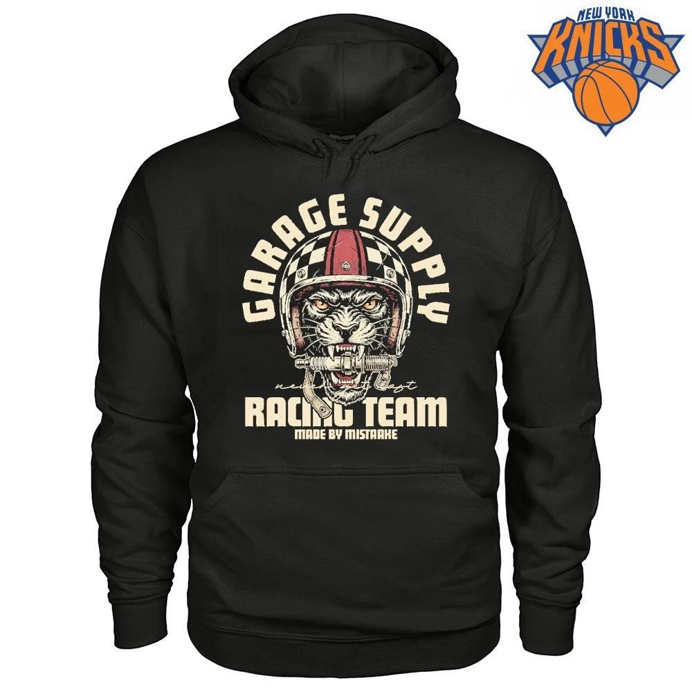 Garage Supply Racing Team Aggressive Black Panther Motorcycle Helmet Spark Plug Shirt