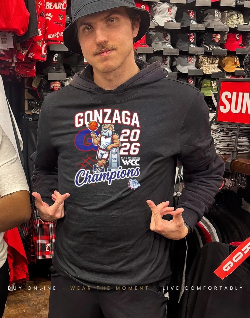 Gonzaga Bulldogs WCC Men’s Basketball Champions 2026 classic mascot shirt