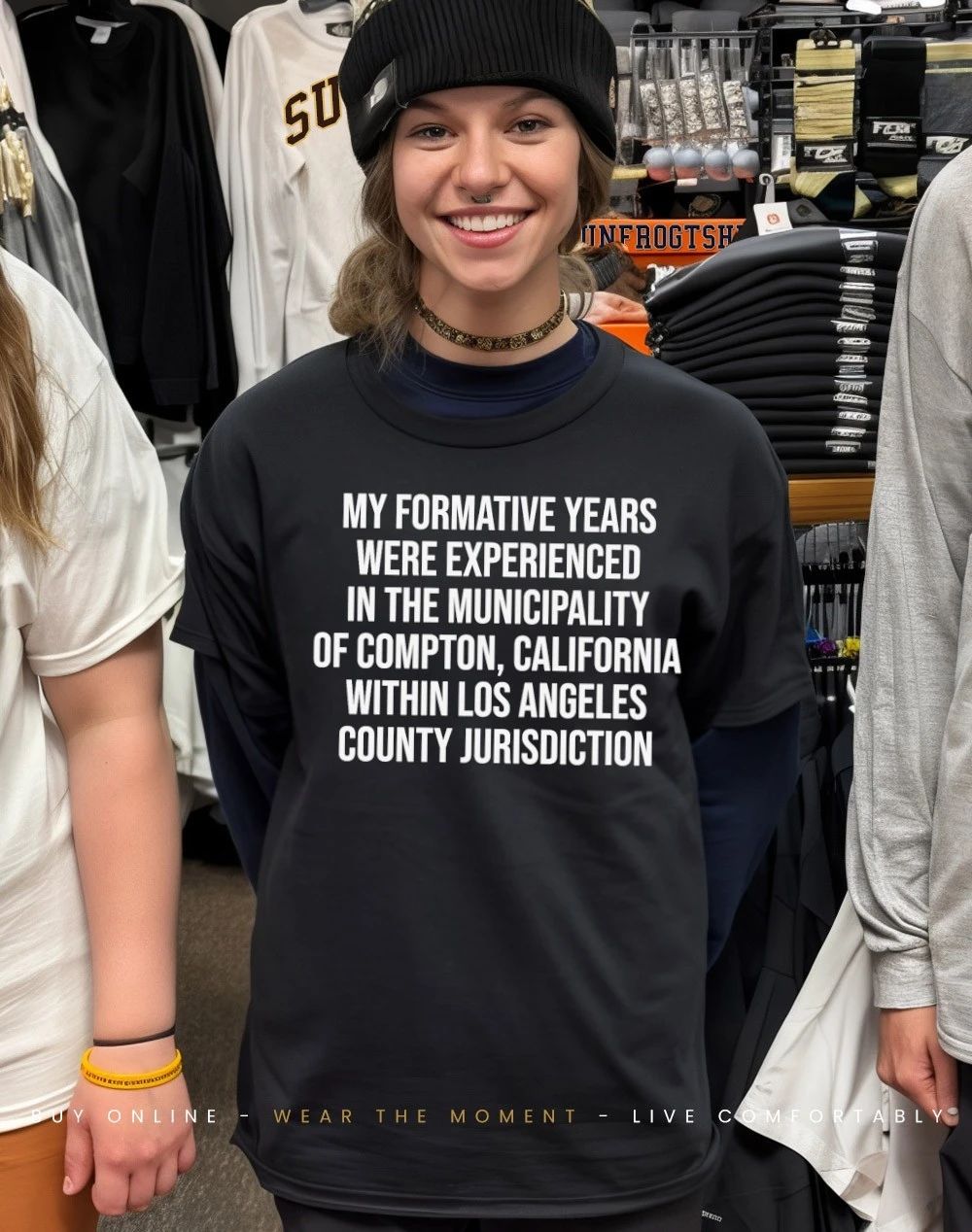 My formative years were spent in the municipality of compton California shirt