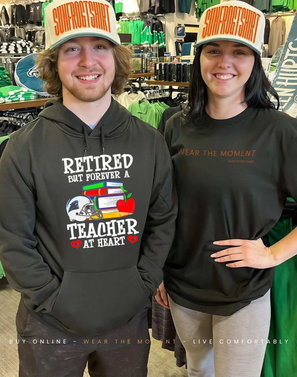 Carolina Panthers Retired But Forever a Teacher At Heart shirt