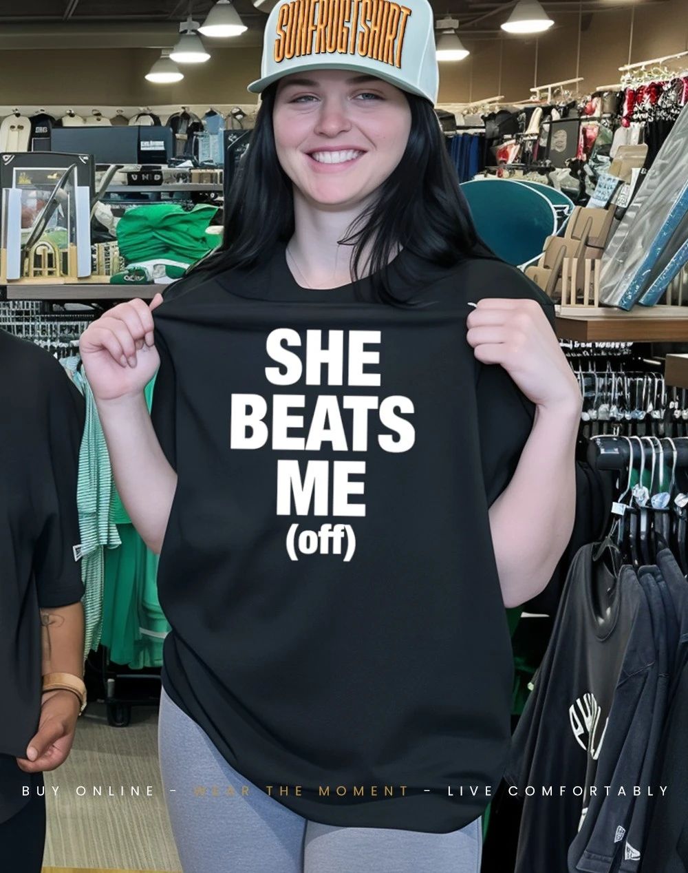 She Beats Me off shirt