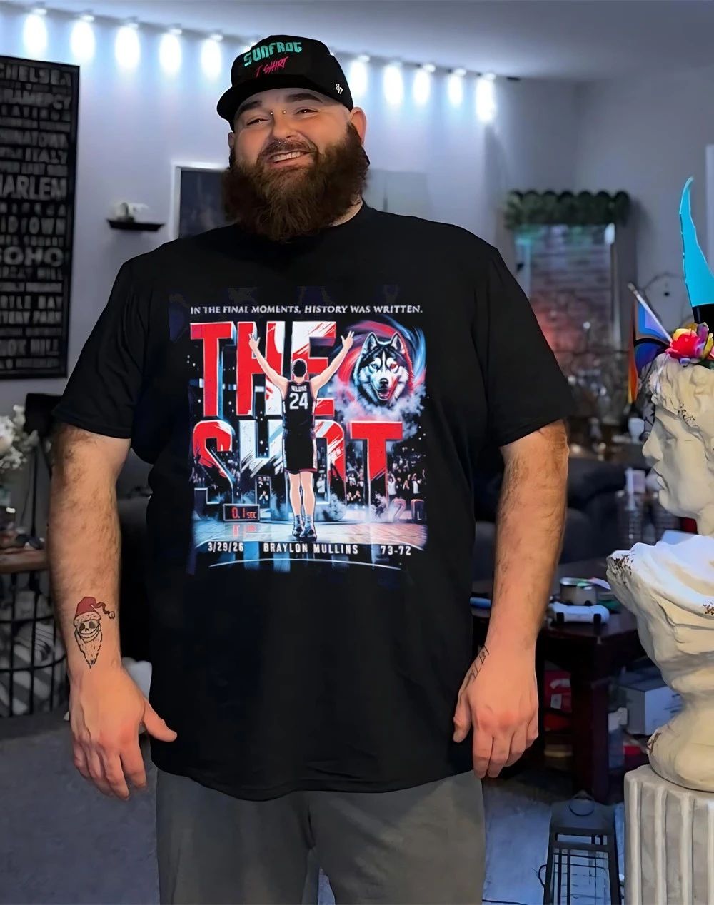 Uconn Basketball Braylon Mullins The Shot In the Final Moments History was written shirt