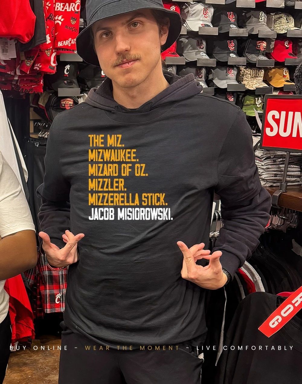 Milwaukee Miz Jacob Misiorowski Blue shirt