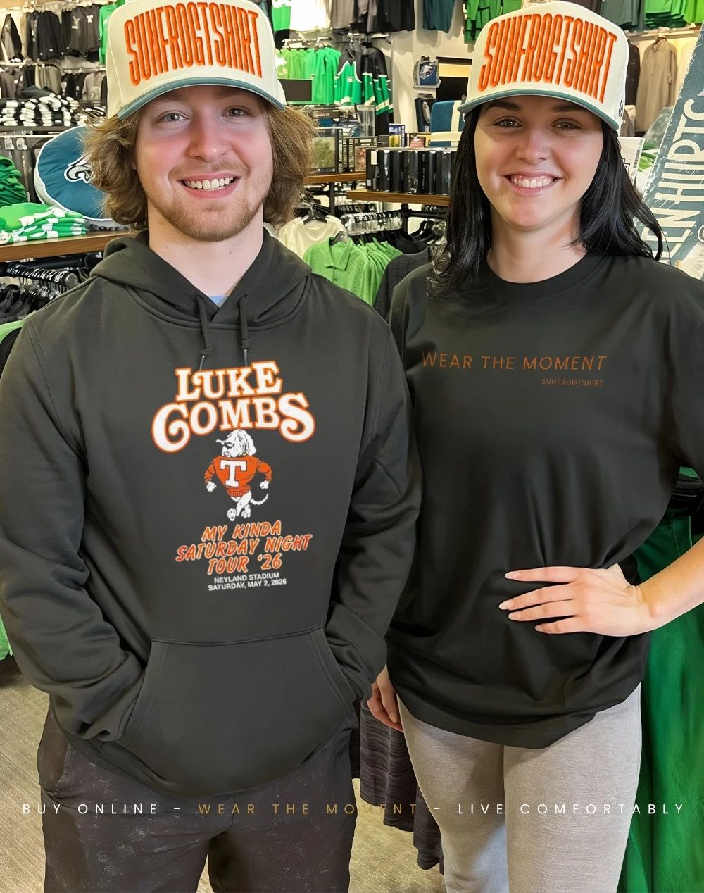 Tennessee Volunteers x Luke Combs My Kinda Saturday Night Tour 2026 shirt