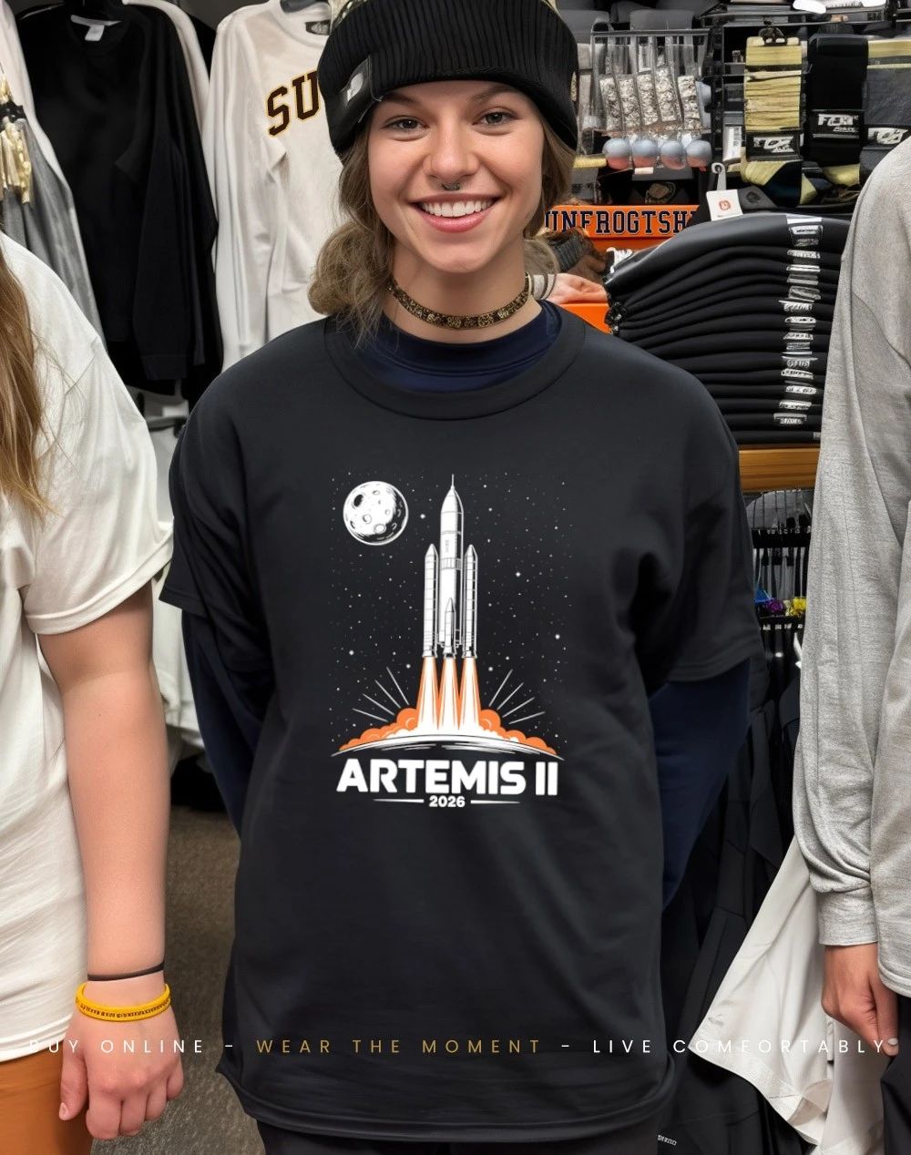 Artemis II 2026 Moon Mission Space Exploration Shirt