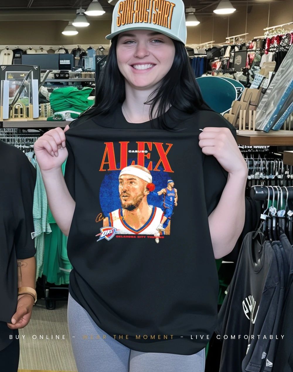 Alex Caruso Oklahoma City Thunder Dual signature shirt