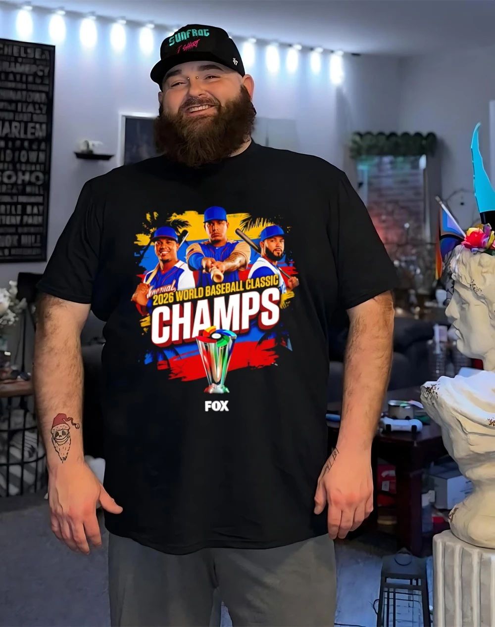 Venezuela World Baseball Classic Champions Fox 2026 trophy shirt