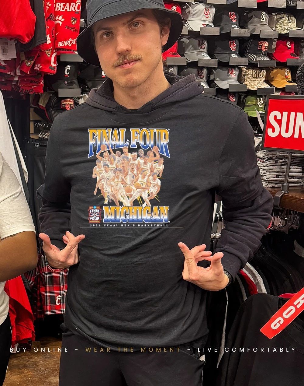 Michigan Men’s Basketball Final Four NCAA March Madness 2026 player collage shirt