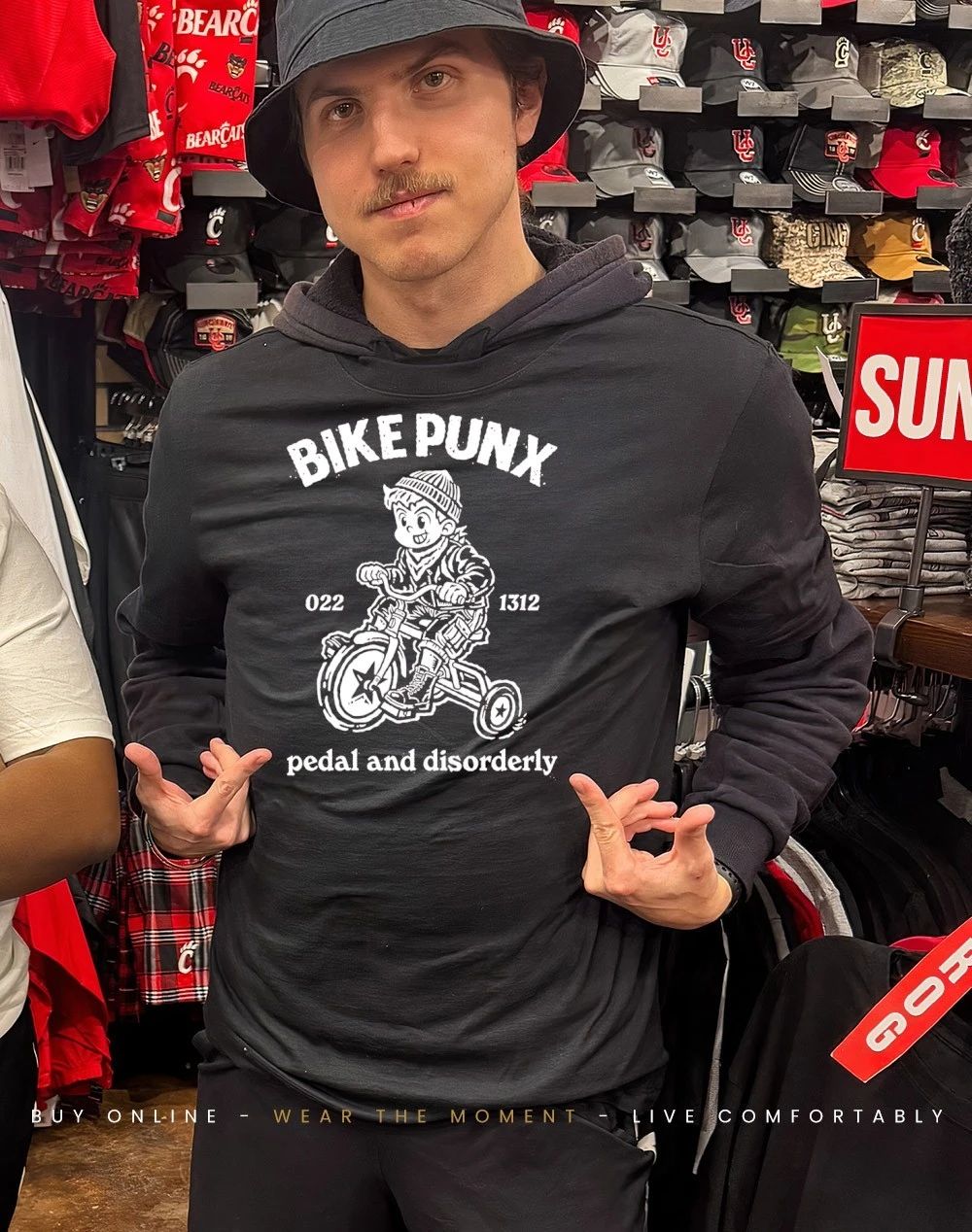 Kid bike punx pedal and disorderly shirt
