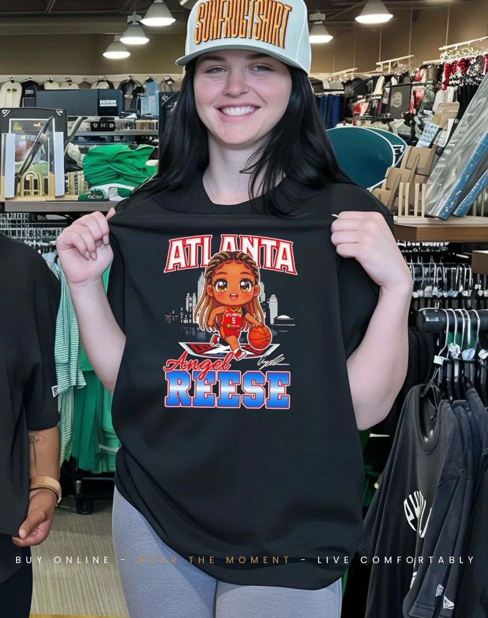 Angel Reese Atlanta Dream caricature shirt
