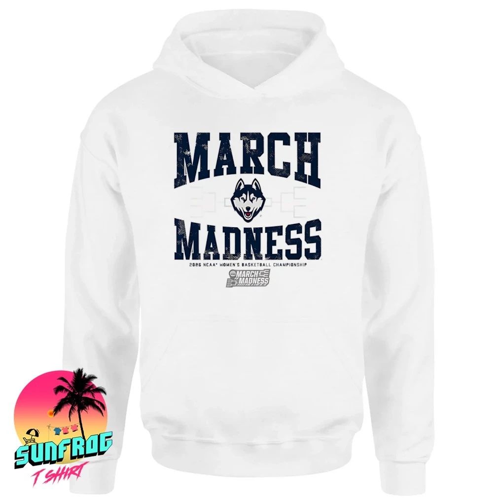 UConn Huskies WBB 2026 March Madness logo shirt