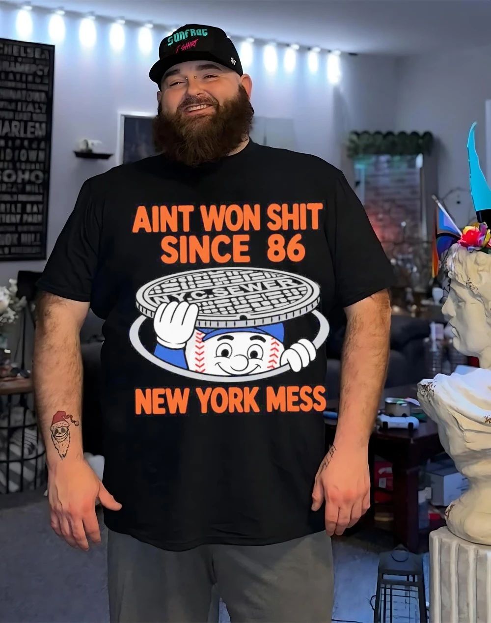 New York Mets ain’t won shit since 86 mess front and back shirt