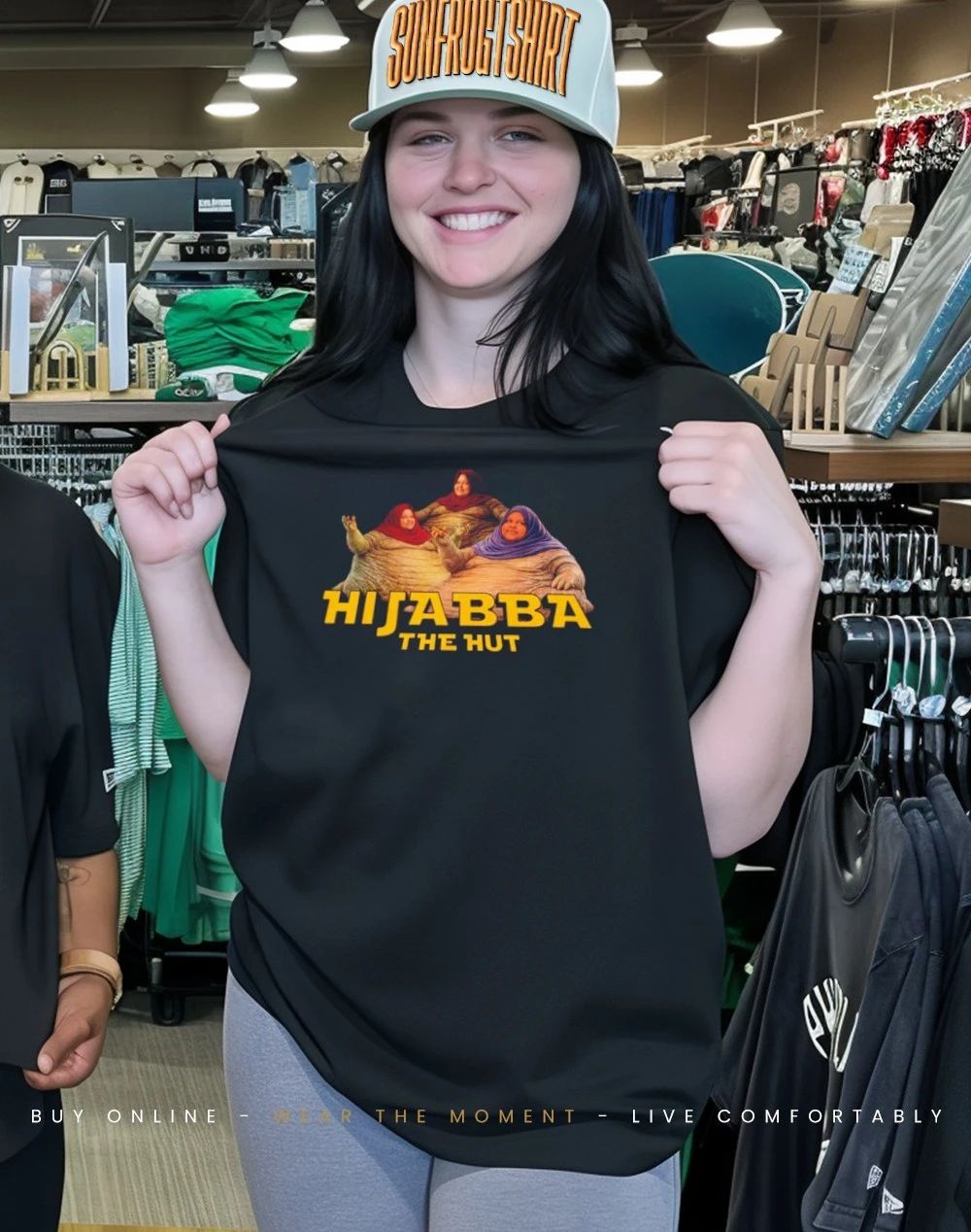 Hijabba The Hut fat graphic shirt
