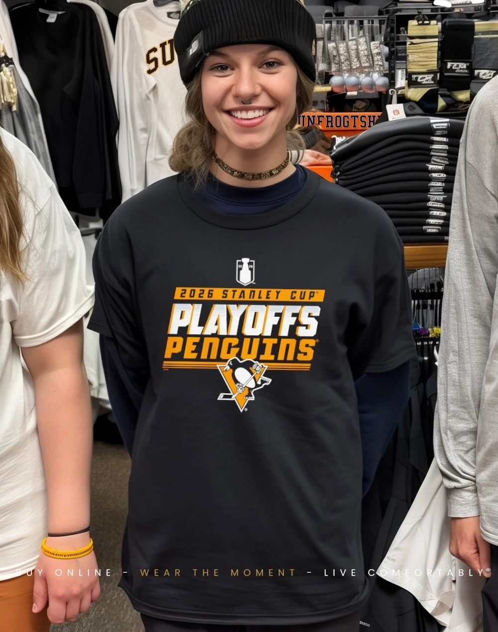Pittsburgh Penguins 2026 Stanley Cup Playoffs logo shirt