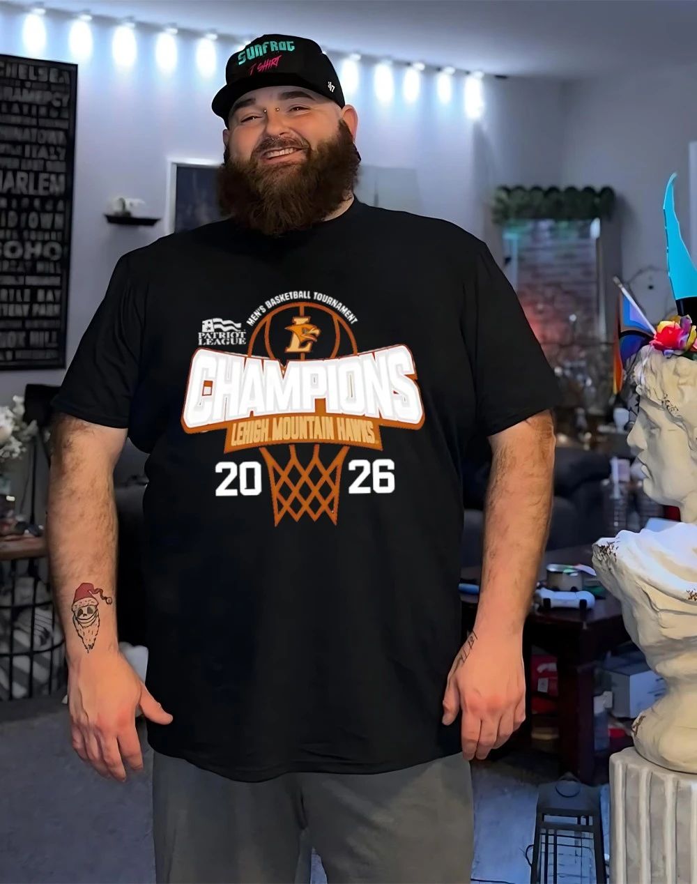 Lehigh Mountain Hawks 2026 Patriot League Men’s Basketball Tournament Champions shirt