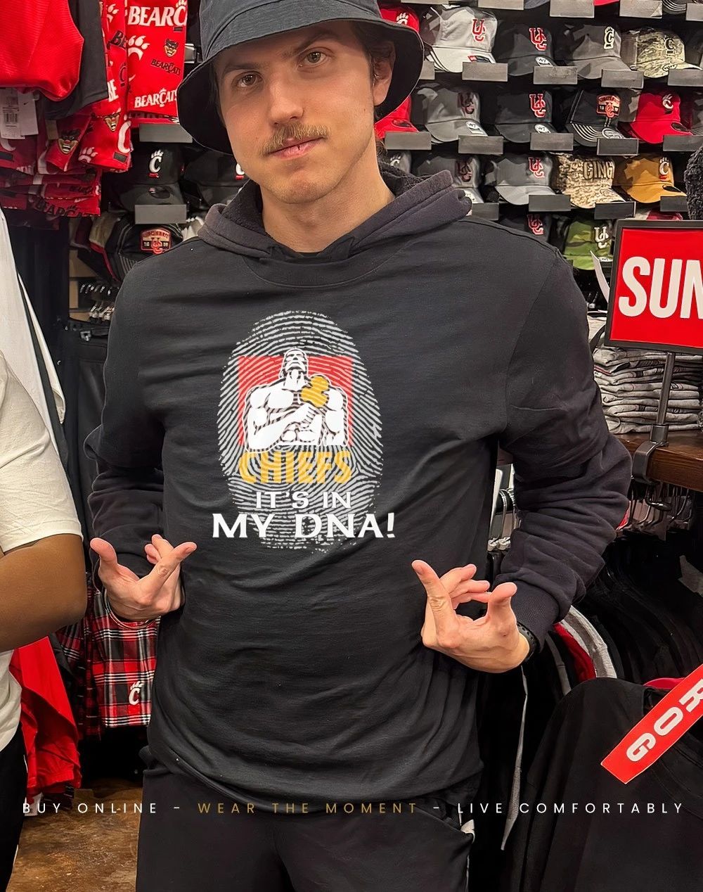 Chiefs Super Rugby it’s in my DNA fingerprint shirt