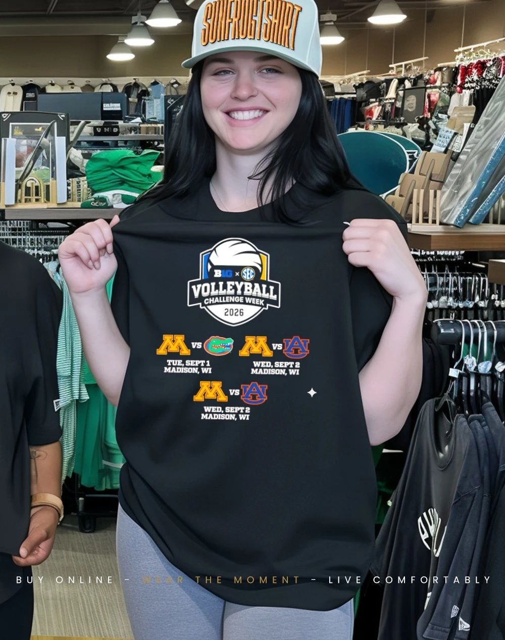 Big Ten x SEC Volleyball Challenge Week 2026 Minnesota Vs Florida Minnesota Vs Auburn Logos shirt