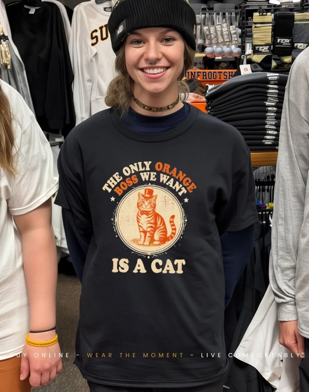 Jimmy Kimmel The Only Orange Boss We Want Is A Cat Shirt