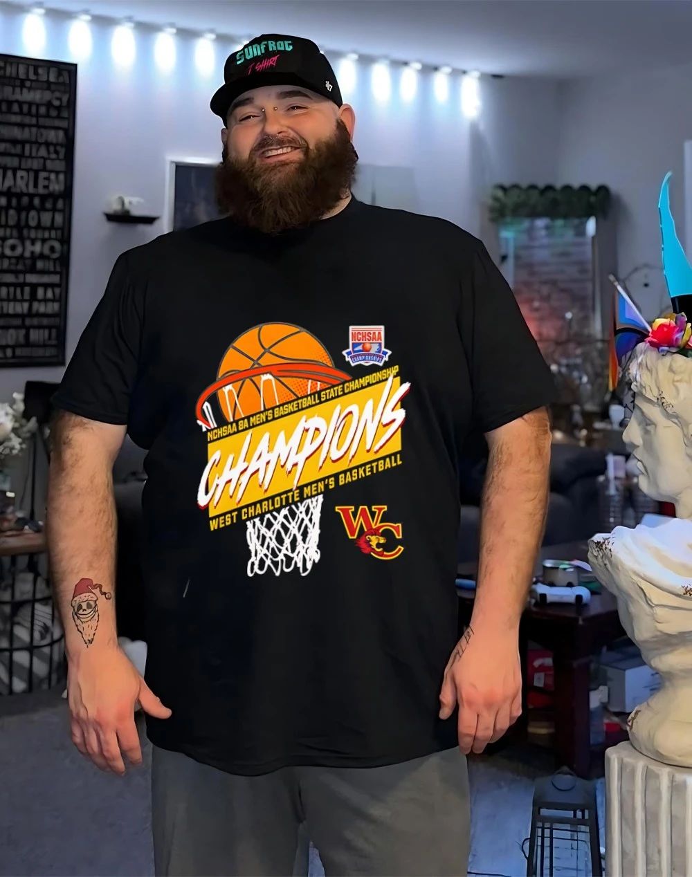 West Charlotte 2026 NCHSAA 8A Men’s Basketball State Champions shirt