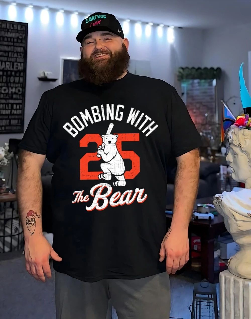 Baltimore Baseball Bombing With The Bear no 25 shirt
