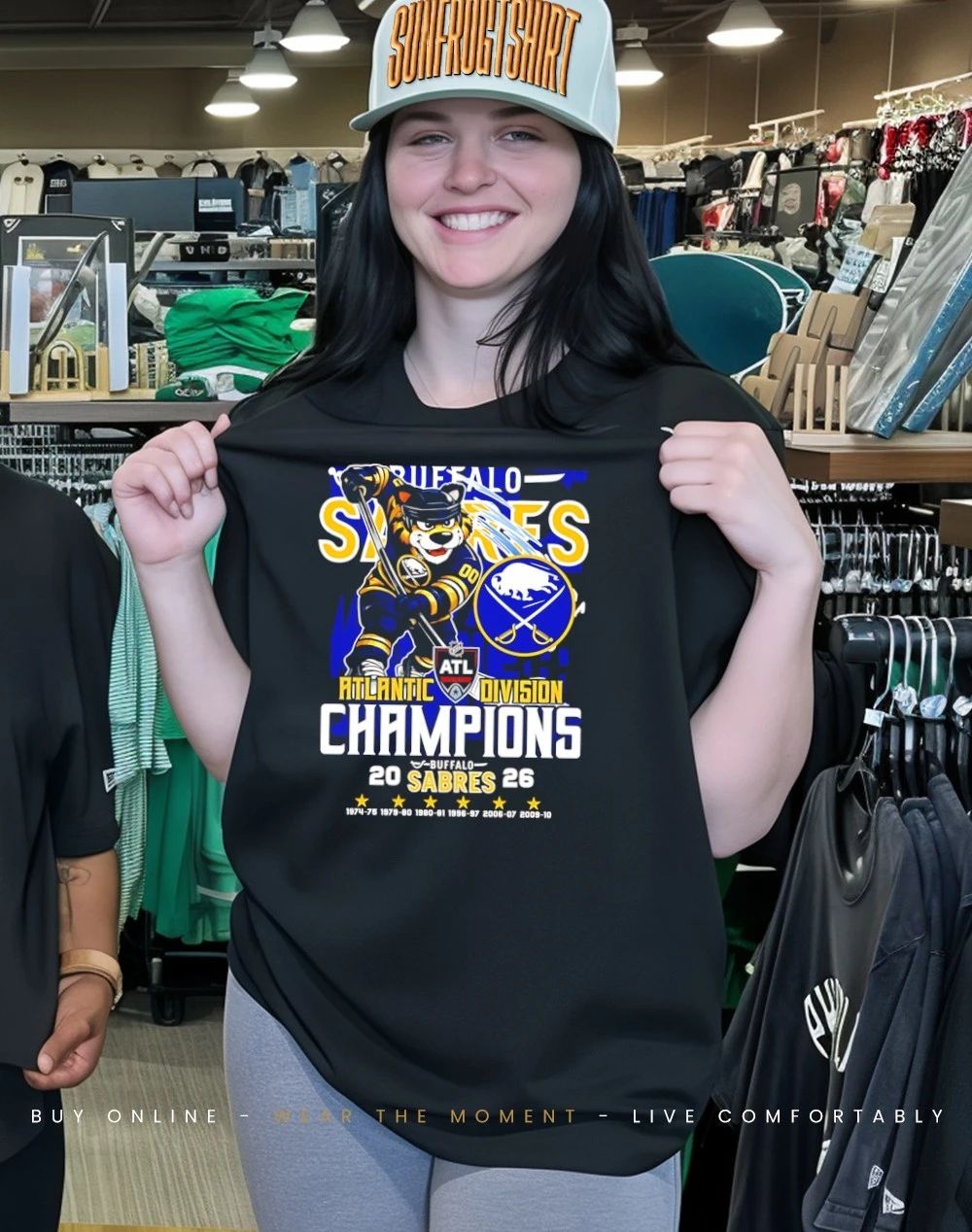 Buffalo Sabres 2026 Atlantic Division 7X Champions mascot shirt