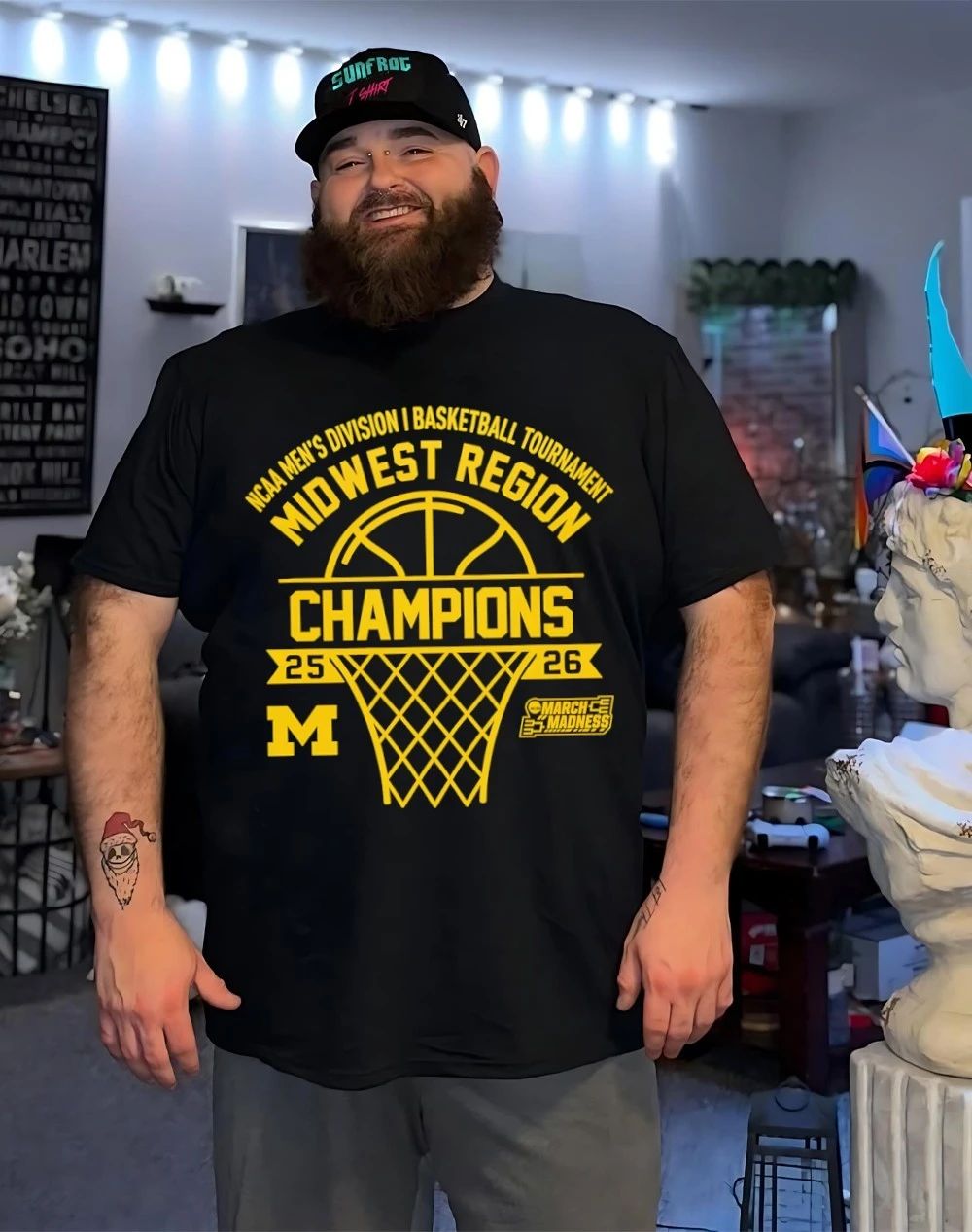 Michigan Wolverines Midwest Region Champions 2026 March Madness shirt