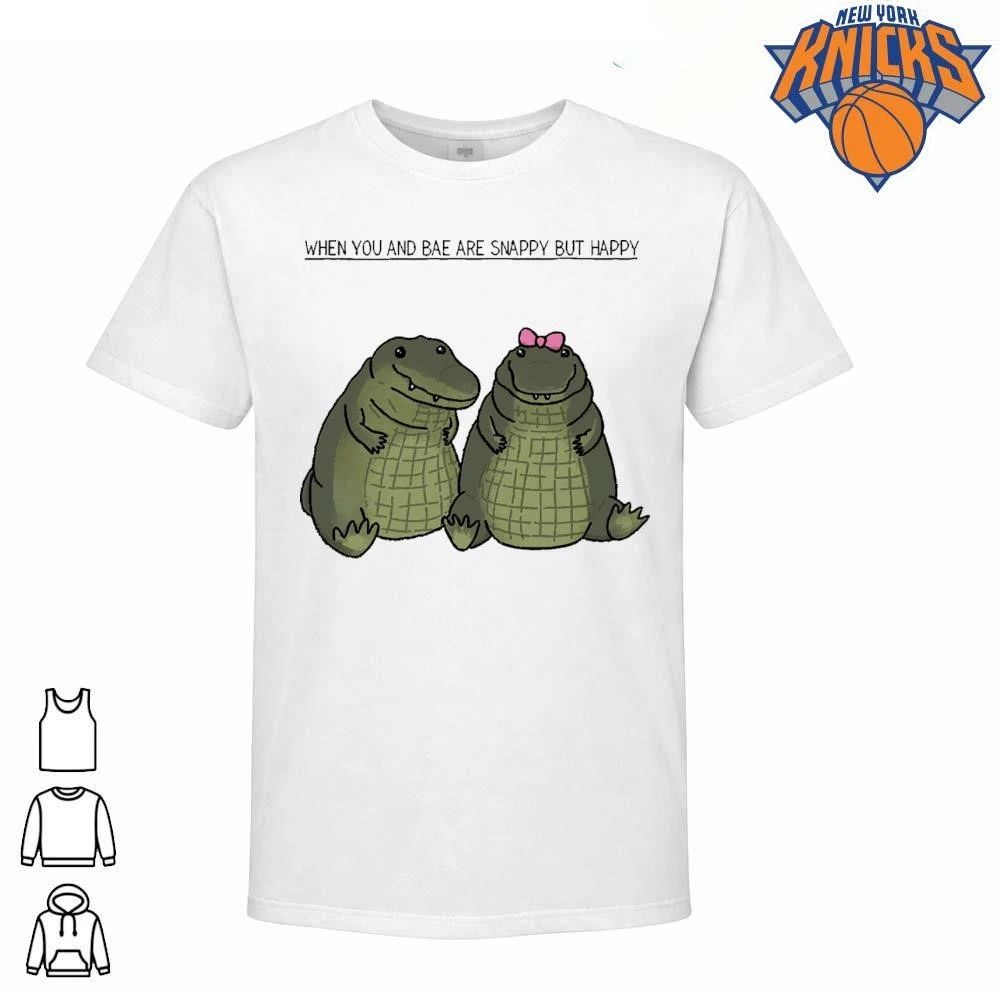 When You And Bae Are Snappy But Happy Cute Alligator Couple Shirt
