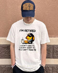 Dachshund Drink Coffee I’m Retired I Don’t Have To I Don’t Want To shirt